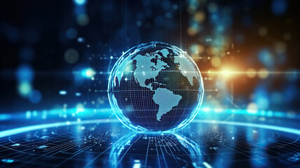 Background with globe