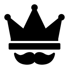 king glyph icon