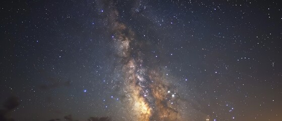 A cosmic constellation shining in a clear night sky