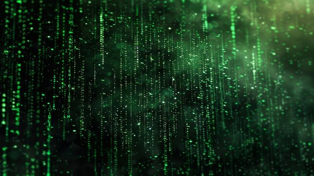 A video showcasing computer hacking techniques with glitch effects and binary code in the background, SBV file format in 4K resolution.