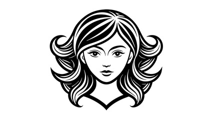 icon-hair--girls-face--template-for-the-logo--icon