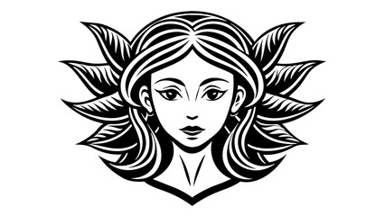 icon-hair--girls-face--template-for-the-logo--icon