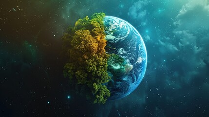 Lush Greenery Adorning Earth in the Universe - 774167775