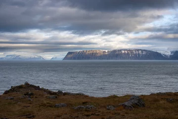 Photo sur Plexiglas Atlantic Ocean Road Atlantic ocean coast and mountains, Westfjords, Iceland