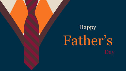 Father's Day background, tie and patterned shirt into a creative concept, vector illustration - Powered by Adobe