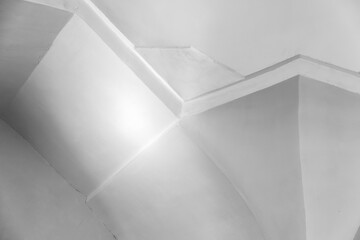 White interior details, Arabic style architecture photo background