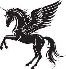 Unicorn silhouette illustration