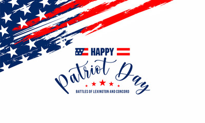 patriot day , battles of Lexington and Concord vektor background