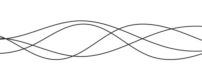 Abstract Wave Line.  Vector illustration. EPS 10