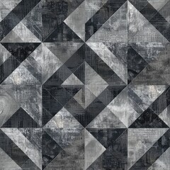 A black and white patterned background with a grey and black design. Generative ai.
