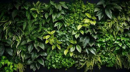 green living wall with Perini. 