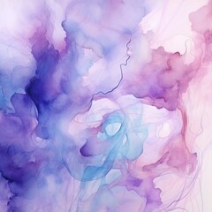 Violet light watercolor abstract background