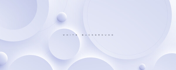Abstract circle shape white background. Line decorative layers abstract design vector.