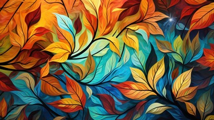 Abstract autumn backgrounds. Сolorful tree leaves.