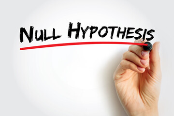 Null Hypothesis - claim that no relationship exists between two sets of data or variables being...