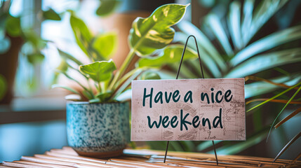 Have a nice weekend background