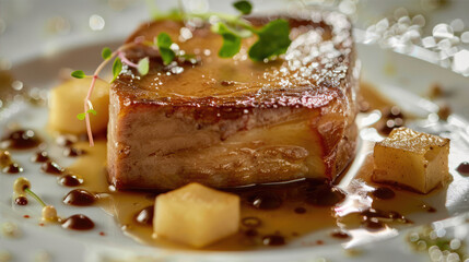 Foie gras. Traditional dish of France - obrazy, fototapety, plakaty