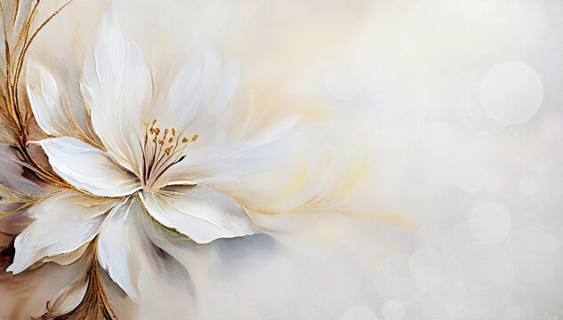 Biały kwiat, tapeta