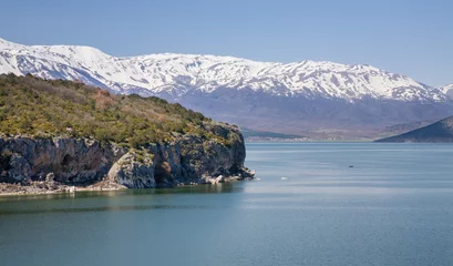 Zelfklevend Fotobehang Great Prespa Lake © imagesef