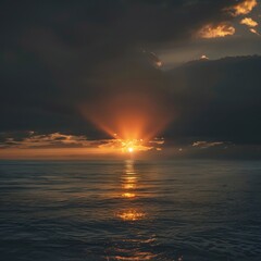 A thread of light on the horizon