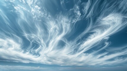 Clouds at play in a windy sky a dynamic canvas of movement and change - obrazy, fototapety, plakaty