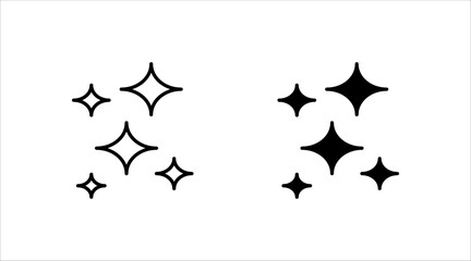 Glowing icon set,  symbol vector. on a white background