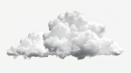 White cloud on transparent background - obrazy, fototapety, plakaty