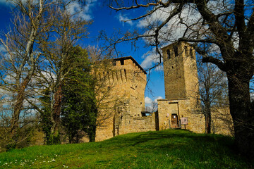 Fototapeta na wymiar Castello di Sarzano, circuito dei castelli di Matilde di Canossa, Reggio Emilia. Emilia Romagna, Italy