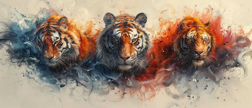 Animal mafia empires clash in an abstract