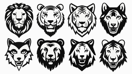 Collection of Animal Vectors on a White Background