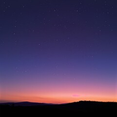 Fototapeta na wymiar Night sky immediately after sunset