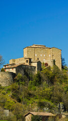 Fototapeta premium Castello medievale di Rossena, circuito dei castelli di Matilde di Canossa, Reggio Emilia. Emilia romagna, Italy