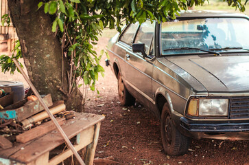 old abandoned car