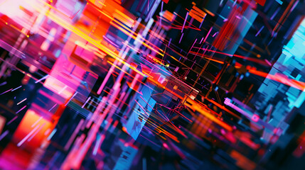 abstract background , Abstract background with colorful distorted motion glitch ,abstract colorful background with motion blur and bokeh effect