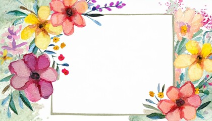 background with flowers around