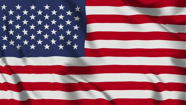  USA Flag Waving Animation 