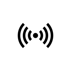 Signal flat vector icon. Simple solid symbol isolated on white background