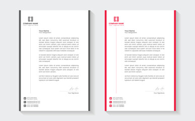 Modern Creative Clean business style letterhead bundle of your corporate project design. Set to print. modern business letterhead in abstract design. Elegant template design in minimalist.