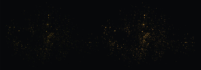 Isolated gold glitter texture stardust illustration background