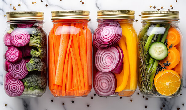 pickling fresh vegetables