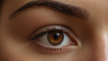 A Close-Up of the Human female eye.