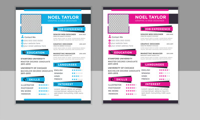 Minimalist Resume and Cover Letter Set.