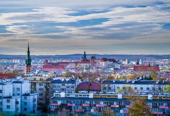 Widok na Kraków, Wawel i stare miasto