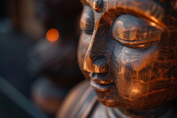 Close Up of a Statue of Buddha