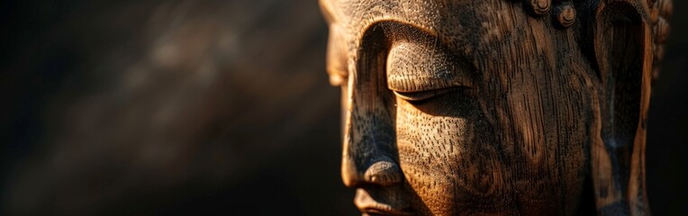 Close Up of a Statue of a Person - obrazy, fototapety, plakaty