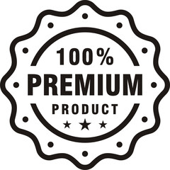 Illustrations of premium product label stamp design concept