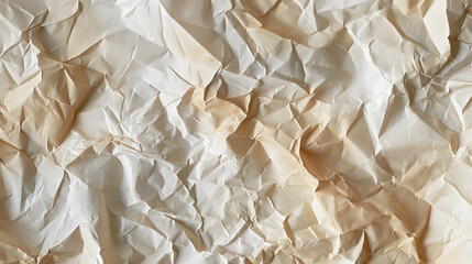 Obraz premium Crumpled Paper Texture with Natural Creases and Folds
