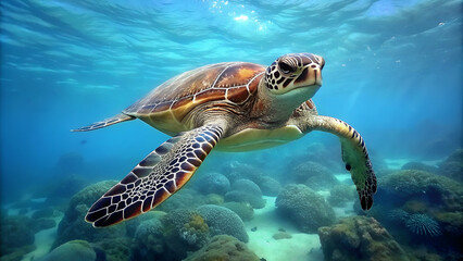 Fototapeta premium Sea turtle