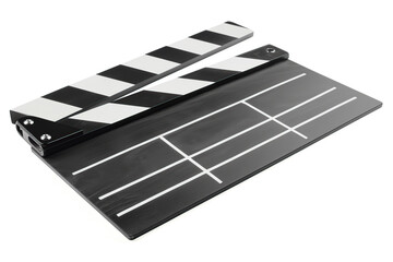 Fototapeta premium Clapper board isolated on white background