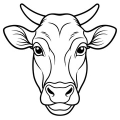 Cow Head Vector Illustration High-Quality Graphics for Your Design Needs